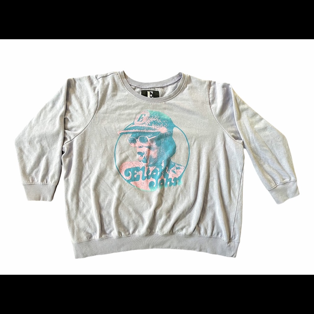 Plus Size Vintage Style Elton John Sweatshirt